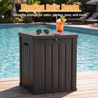 Outdoor Storage Box, 70 Gallon Waterproof Resin Patio Deck Box - Image 7