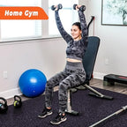 SUPERJARE 0.4'' Thick 24 Pcs 96 Sq Ft Rubber Top Exercise Equipment Mats - Image 2