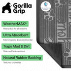 GORILLA GRIP WeatherMAX Door Mat, Indoor Outdoor Use - Image 3