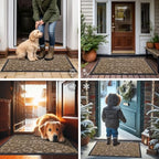 Smiry Front Door Mat Outside Entrance, Low Profile Rubber Doormat - Image 6