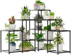 Bamworld Corner Plant Stand Indoor Metal Plant Shelf 5-Tier by Bamworld