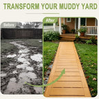 31" x 5.5' Garden Pathway Interlocking Plastic Walkway - Image 4