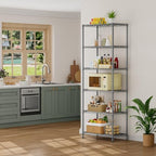 SINGAYE 6 Metal Shelves Wire Shelving Storage Shelf Adjustable Unit Pantry - Image 2