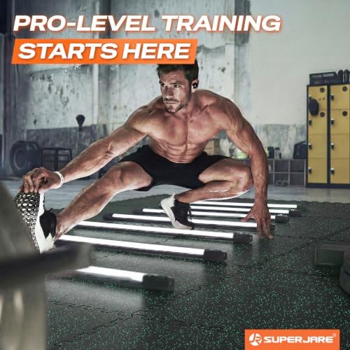 SUPERJARE 0.56'' Thick 192 Sq Ft Rubber Top Gym Flooring - Image 2