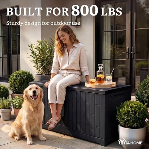 YITAHOME 120 Gallon Outdoor Storage Deck Box - Image 3