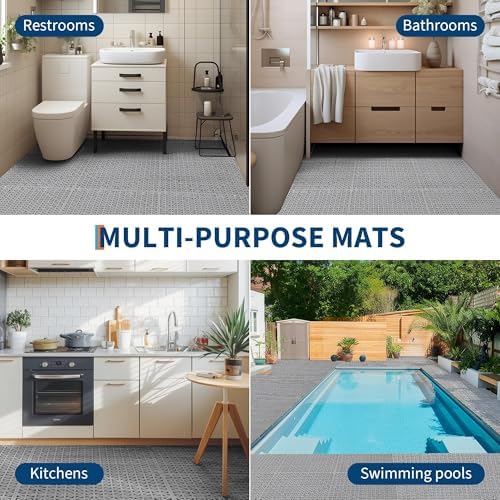 Interlocking Floor Tiles 50 Pack 12"X12" Waterproof Modular Cushion Mats - Image 6