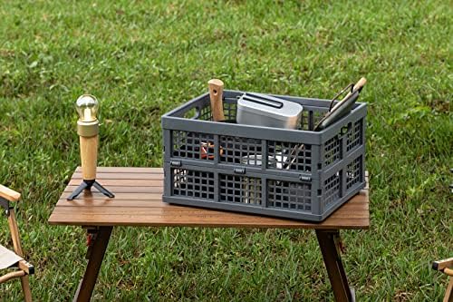 Eslite 34L Large Plastic Folding Storage Crates, Collapsible Crates - Image 5