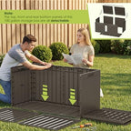 Devoko 100 Gallon Outdoor Storage Box, Waterproof Deck Box Lockable - Image 5