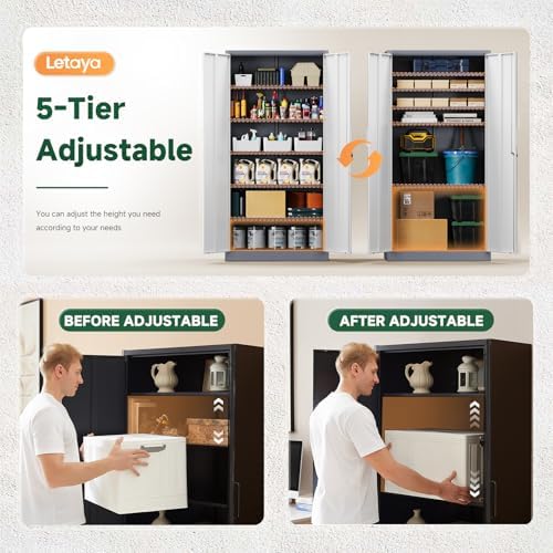 Letaya Metal Storage Cabinet - Image 4