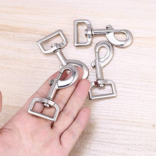 10pcs Swivel Snap Hooks for Dog Leash Collar Linking, Metal Heavy Duty Eye - Image 2
