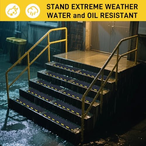 LifeGrip Reflective Anti Slip Stair Treads 6"x28" 10-Pack - Image 5