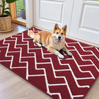 OLANLY Front Door Mat 40x32, Low-Profile Easy Clean Doormat by OLANLY