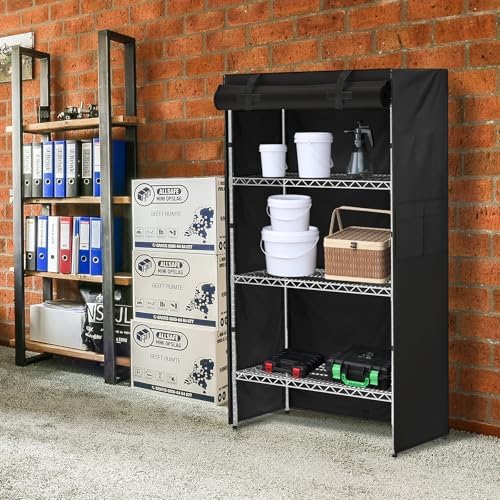 Waterproof Shelf Cover Wire Shelf Cover Heavy Duty Dustproof Storage Wire Rack - Image 4