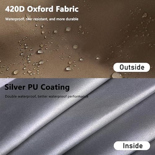Cooler Cart Cover for 80-100 Qt Patio Rolling Ice Cart - Image 3