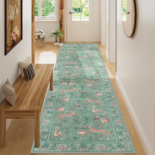 DUKINO 2x10 Kitchen Runner Rug, Soft Non Slip Animal Washable Rug - Image 6
