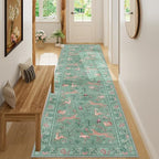 DUKINO 2x10 Kitchen Runner Rug, Soft Non Slip Animal Washable Rug - Image 6