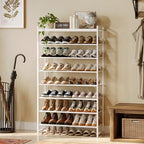 8 Tier Shoe Rack Organizer for 32-40 Pairs, Tall Metal Shoe Storage Shelf - Image 2