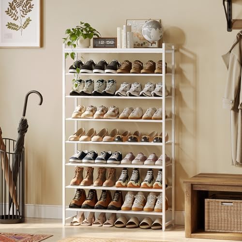 8 Tier Shoe Rack Organizer for 32-40 Pairs, Tall Metal Shoe Storage Shelf - Image 2