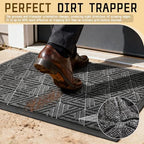 Yimobra Indoor Outdoor Mats for Front Door, Mix Grey - Image 4