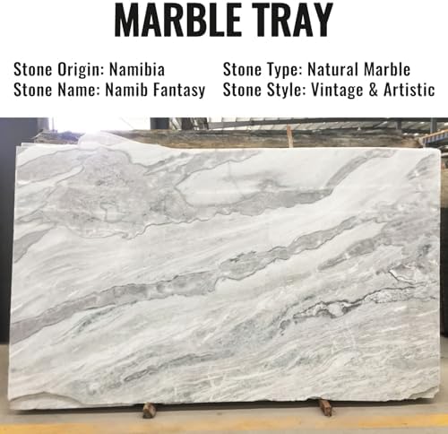 Koville African Natural Marble Decorative Tray, Catchall Tray - Image 5