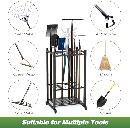 Garden Tool Organizer, Garage Tool Organizer & Garage Organization, Heavy Duty - Image 6