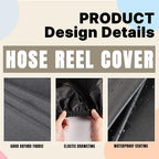 Hose Reel Cover 600D Waterproof 20x10.2x18in Black - Image 5