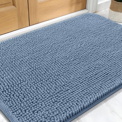 OLANLY Dog Door Mat for Muddy Paws 32x20, Super Absorbent Chenille Mud Mat by OLANLY