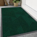 Smiry Front Door Mat Outside Entrance, Low Profile Rubber Doormat by Smiry