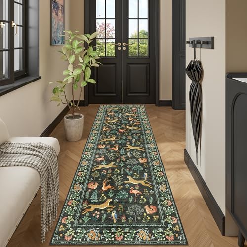 DUKINO 2x12 Washable Runner Rug, Non Slip Animal Rug - Image 4