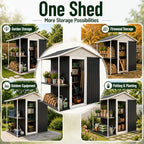 6x4 FT Outdoor Storage Shed - Image 6