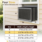 COSFLY Mesh Window AC Covers for Outside, All-Season 21.5"W x 16"D x 15"H - Image 2