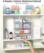 Vtopmart Stackable Storage Drawers Set of 6, Plastic Organizer Bins - Image 5