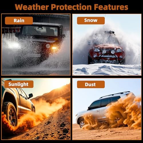 Waterproof Winch Cover for 8500-12000 lb Winches, Camouflage - Image 7