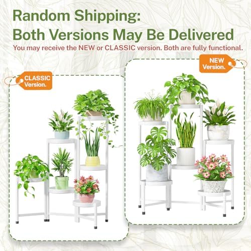 iDavosic.ly Plant Stand Indoor Outdoor, 6 Tier Metal Corner Shelf - Image 2