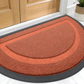 OLANLY Half Circle Front Door Mat Outside 59x34 All-Season Rubber Doormat by OLANLY