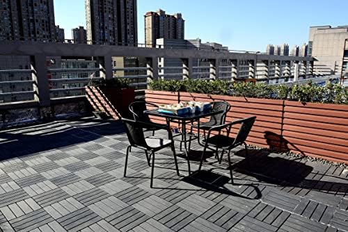 Plastic Interlocking Deck Tiles, 44 Pack Patio Deck Tiles, Patio Floor Decking - Image 4
