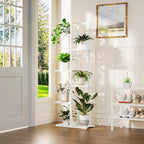 ROMGUAR CRAFT 6 Tier Bamboo Plant Stand Indoor, Tall Flower Holder - Image 2