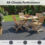 44 Pack Interlocking Deck Tiles, 12 x 12 Inch Outdoor Patio Flooring, Snap - Image 4