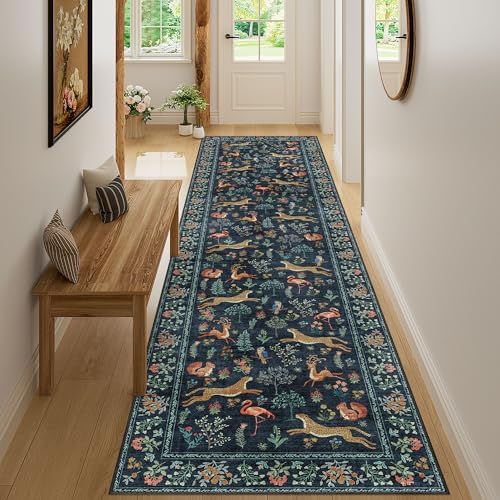 DUKINO 2.6x10 Washable Runner Rug Non Slip Animal Rug - Image 6