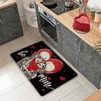 Valentines Day Skeleton Welcome Front Door Mat - Image 2