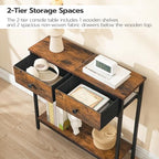 HOOBRO 29.5" Narrow Console Table - Image 5