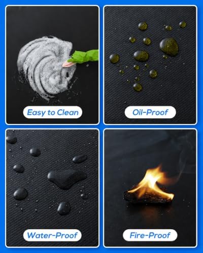 Heat Resistant Grill Mat for Countertop, 24 x 31 Inch Fireproof Waterproof BBQ - Image 5