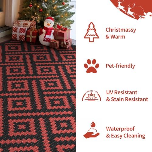 GENIMO Outdoor Rug, Waterproof Plastic Rugs - Image 5