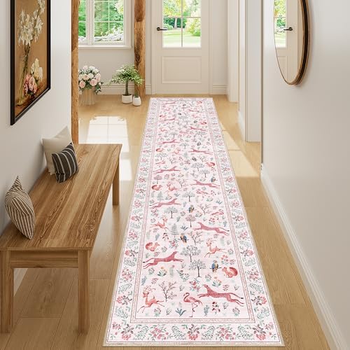DUKINO 2x8 Washable Runner Rug, Non Slip Animal Kitchen Runner Rug - Image 5