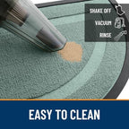 OLANLY Half Circle Front Door Mat Outside 29.5x17 All-Season Rubber Doormat - Image 6