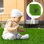 TURSTIN 18 Pieces Artificial Grass Mat 12 x 12 Inch Synthetic Grass Square Mats - Image 6
