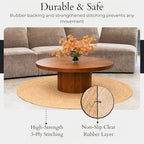 Jute Area Rug 5ft Round Natural Jute Rug - Image 4