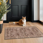 Brown 2x4 Entryway Runner Rugs, Small Runners by HazoHaus