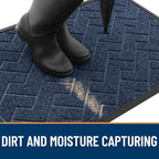 OLANLY Front Door Mat Outside 47x23, All-Season Absorbent Rubber Doormat - Image 7