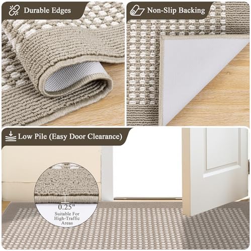 Ileading Indoor Door Mat, Absorbent Muddy Mats - Image 5